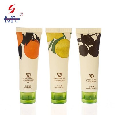 Biodegradable Customized Cosmetic Packaging Squeeze Plastic Tube For Shower Gel